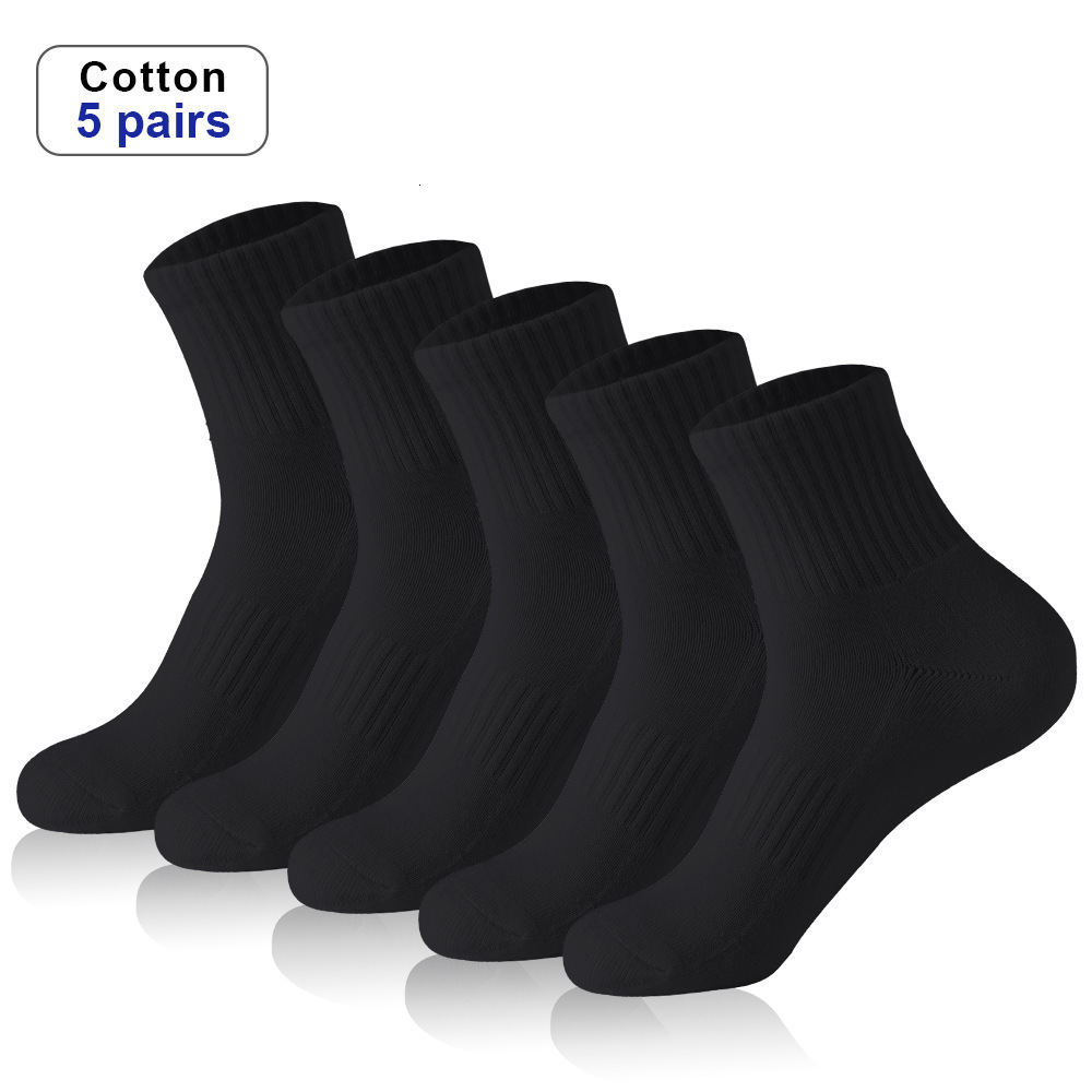 Ddmyoutdoor China domestic Socks, Mid Length Autumn Winter Sweat-Absorbing And Deodorizing Sports Socks, Men's Running Solid Color Cotton Socks
