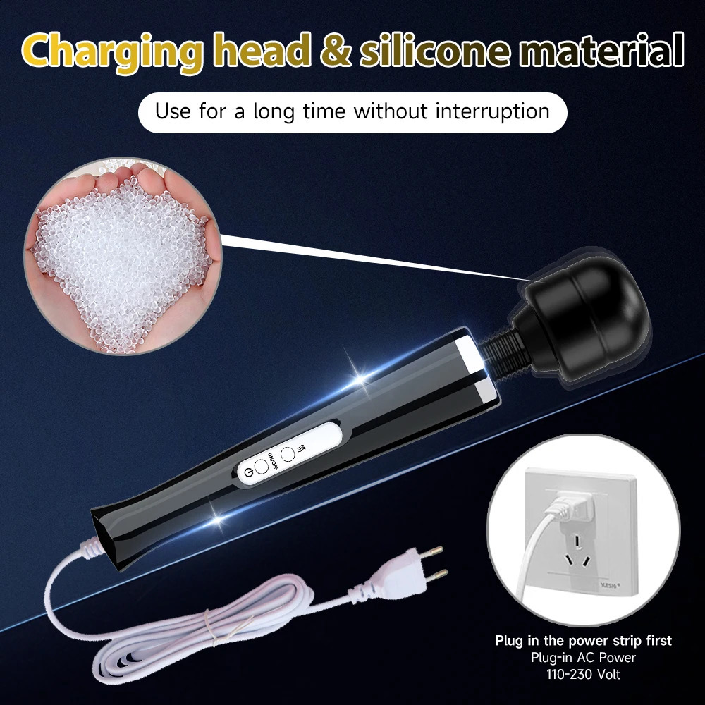 Powerful Magic Wand Vibrator Big AV Gspot Nipple Massager Vaginal Dildo Clitoral Stimulator Sex Toys for Adults Women Female 241226