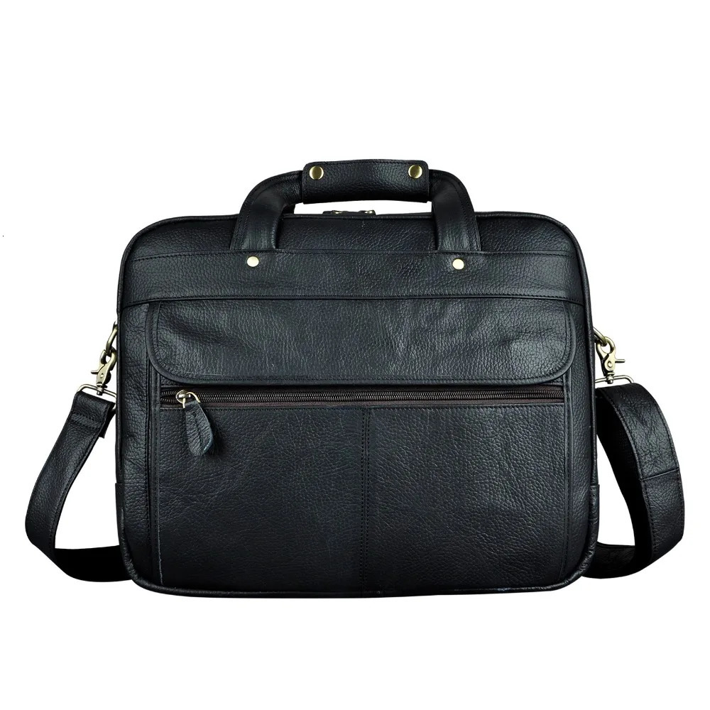 Men Oil Waxy Leather Antique n Business Briefcase Laptop Document Case Fashion Attache Messenger Bag Tote Portfolio 7146 241225