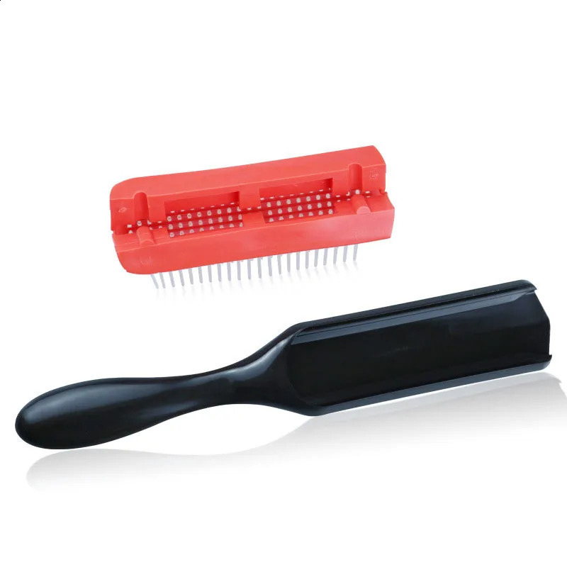 9-Row Detangling Hair Brush Detangler Hairbrush Scalp Massager Straight Wet Comb for Women Men Salon Curly hair brush 241225