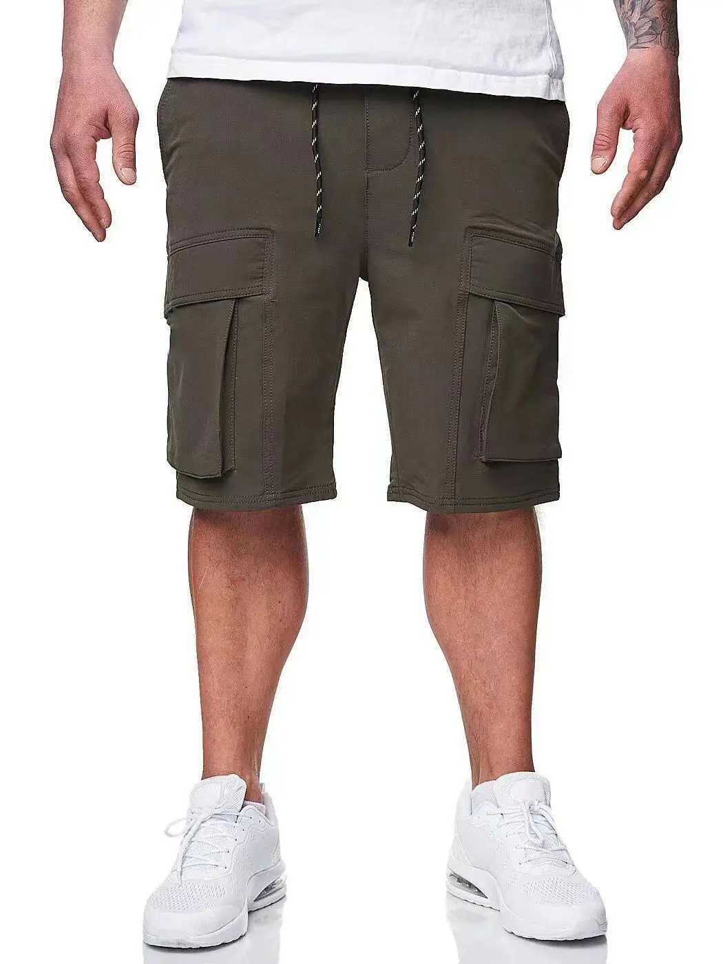Mens multi pocket practical short space cargo pocket durable and comfortable design Versatile casual style summer essence W241226