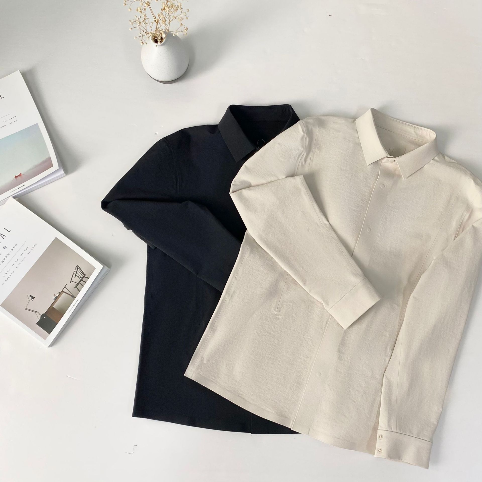 3101 Men's Thin Seamless Double-Sided Jacket - Ideal for Business Commuting in Spring & Autumn