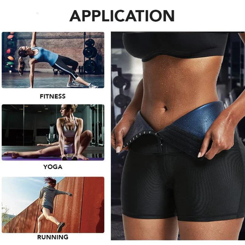 Sauna Sweat Shapewear Shorts Pants Thigh Slim Suit Waist Trainer Weight Loss Shaper Sweatsuit Fitness Compression Thermo Workout 241225