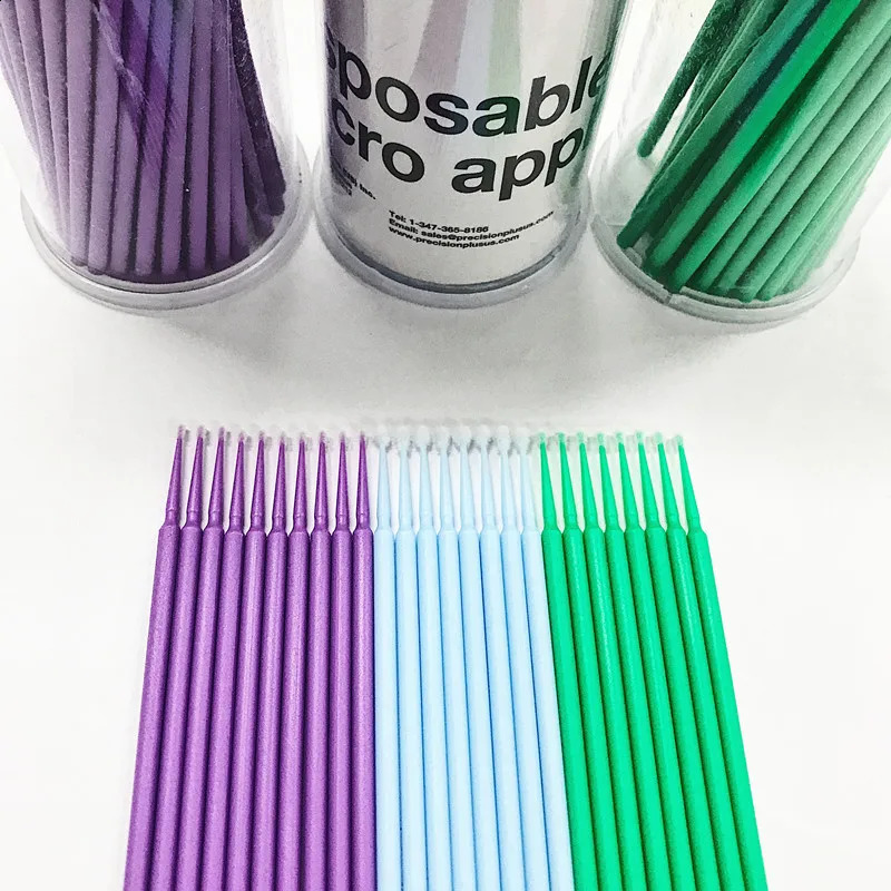 200 Pcs Micro Disposable Swab Bruch Application Eyelash Cotton Swab Makeup Toos High Quality 241226