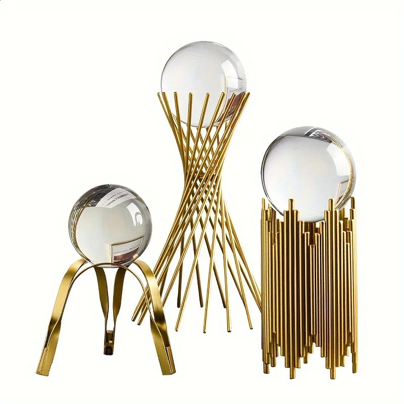 Nordic minimalist metal crafts abstract art ornaments porch living room TV cabinet office desktop creative home decoration 241217