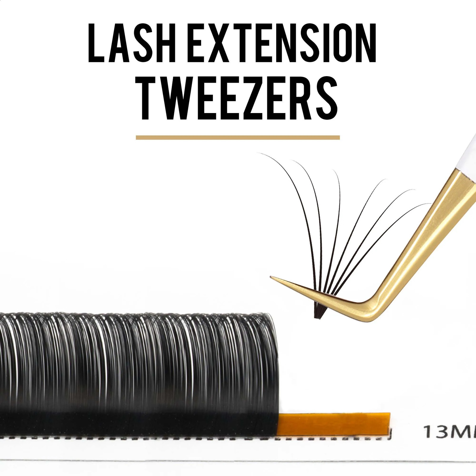 Comelylash Fiber Tip 90 Degree Lash Tweezers for Eyelash Extensions Precision Grip Mega Volume Lash Tweezers 241223