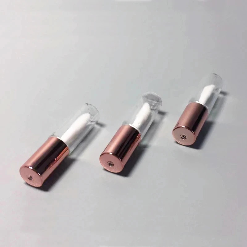 50/100/200Pcs Black Blue Silver Rose Gold Lip Gloss Tube Cosmetic with Cap Empty Lipstick Bottle Lipgloss Sample Container 241225