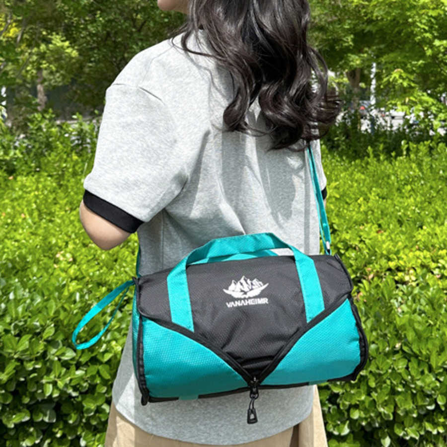 New Travel Folding Bag Mens and WoMens Sports Fitness Handbag Large Capacity Multifunctional Outdoor Shoulder Bag 240920