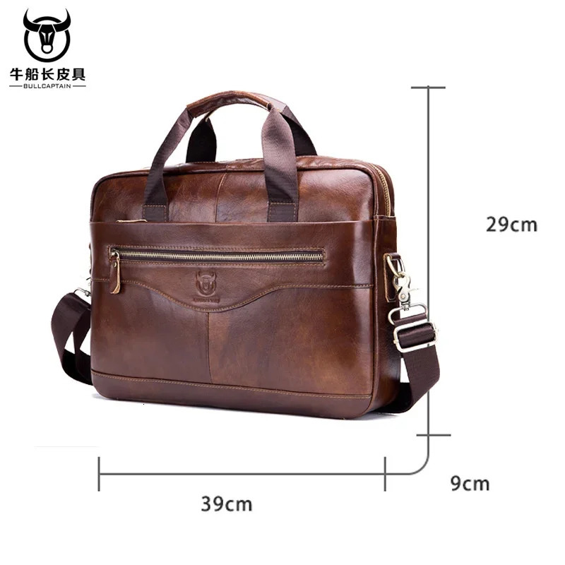 Real Leather vintage mens messenger bag/casual Business bag Fashion cowhide male commercial briefcase 241225