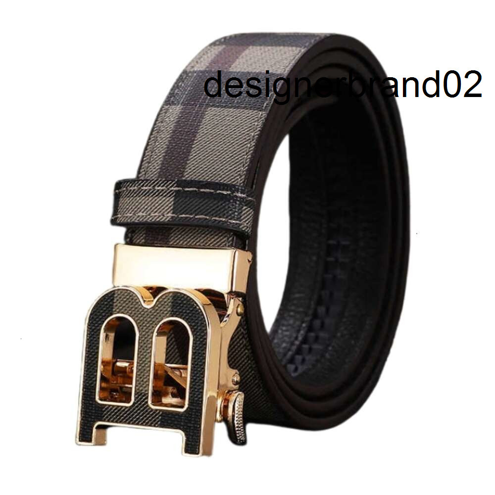 belts top quality luxury designer belt mens automatic buckle letter b plaid business casual pan&iecy;burberry&ocy;burberrys2&acy;F0RJ