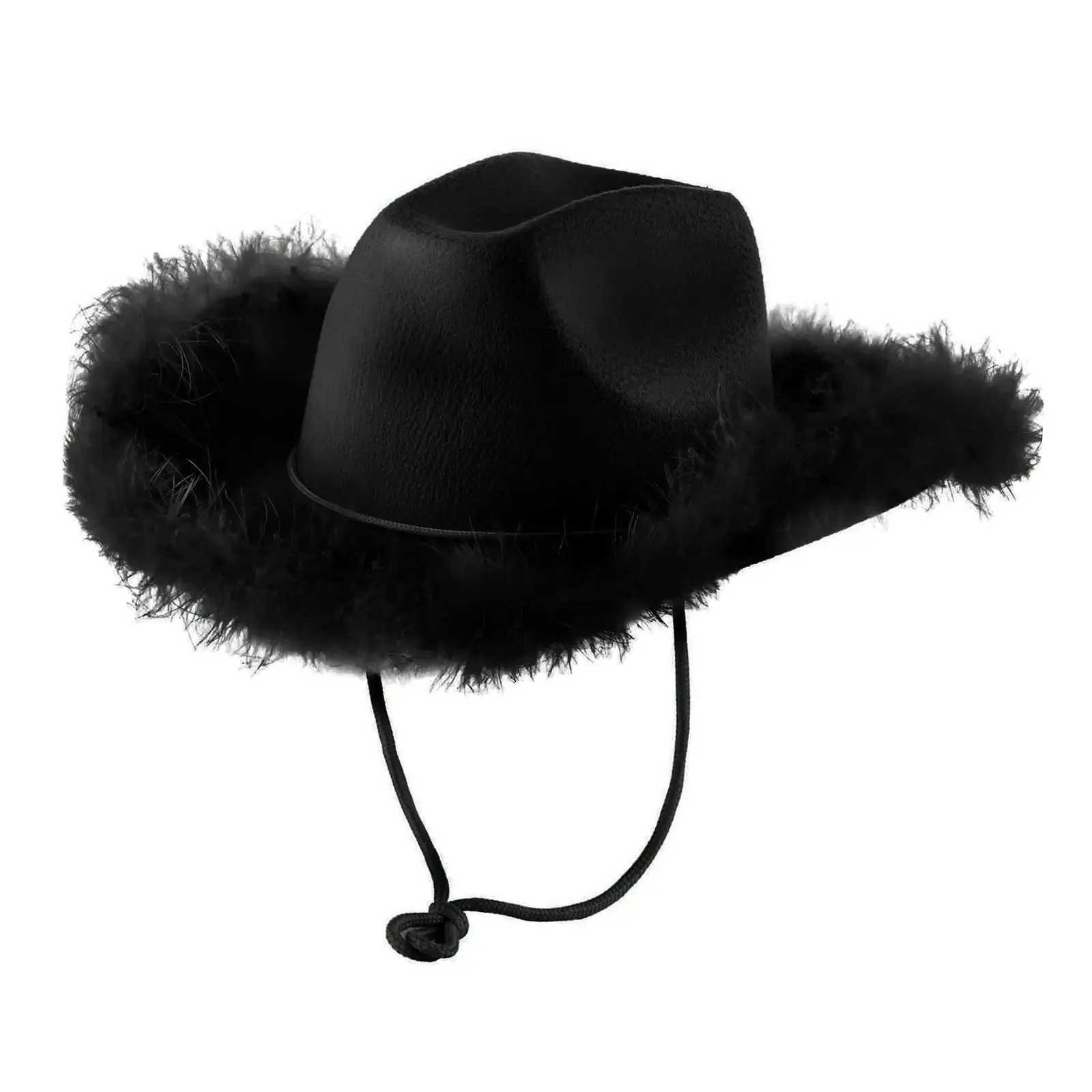 Western style cowboy hat womens wide brimmed summer outdoor sun hat cowboy hat hiking vacation fishing party W241225