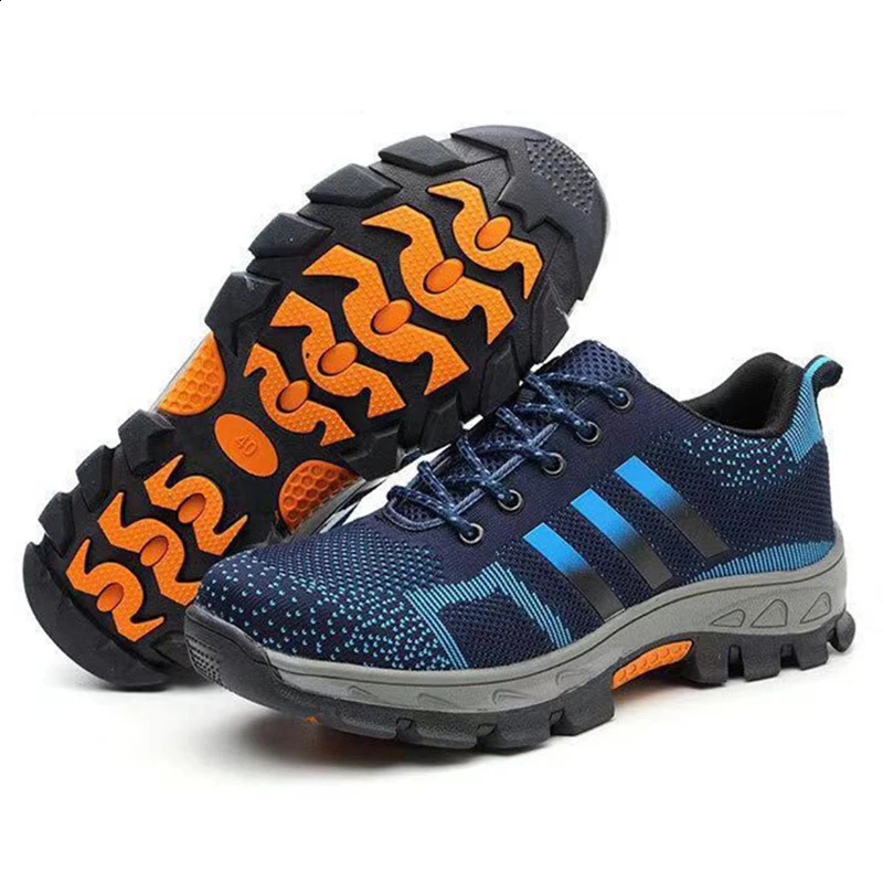 High Quality Unisex Men Steel Toe Cap Work Safety Shoes Puncture-Proof Boots Non Slip Sneakers Indestructible Shoes 3 Color 241226