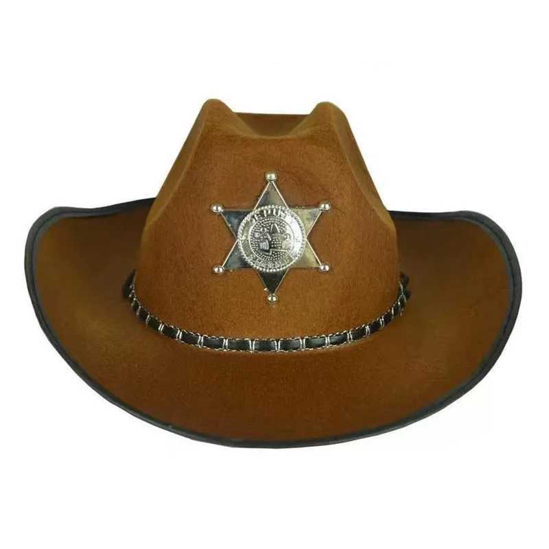 New Soft Candy Western Cowboy C Retro Big Edge Gentleman Cowboy Girl Jazz Hat Holiday Party Role Playing Sunset Travel Beach Hat W241225