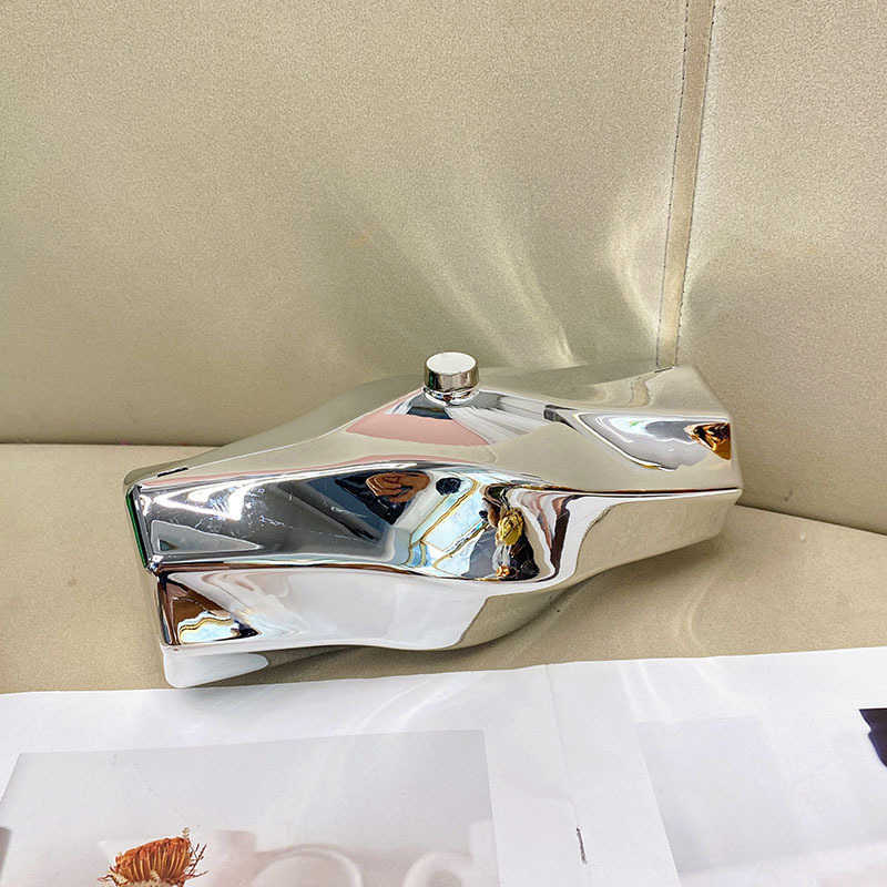 Evening Bags Clutch Fashionable Irregular High End Box Bag Simple Temperament Generous Acrylic Hand Held Crossbody Bags 241226