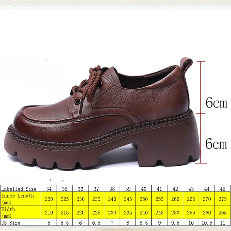 Koznoy 6cm Cow Genuine Leather Fashion Round Spring Mary Jane Ladies ROME Platform Wedge Autumn Shoes Women Fashion 241225