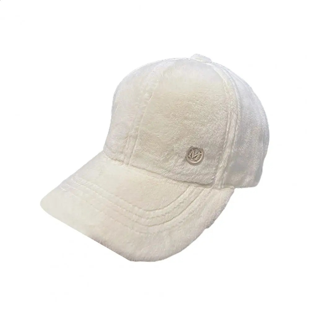 Peaked Cap Solid Color Winter Baseball Cap Hip-hop Style Baseball Hat 241226