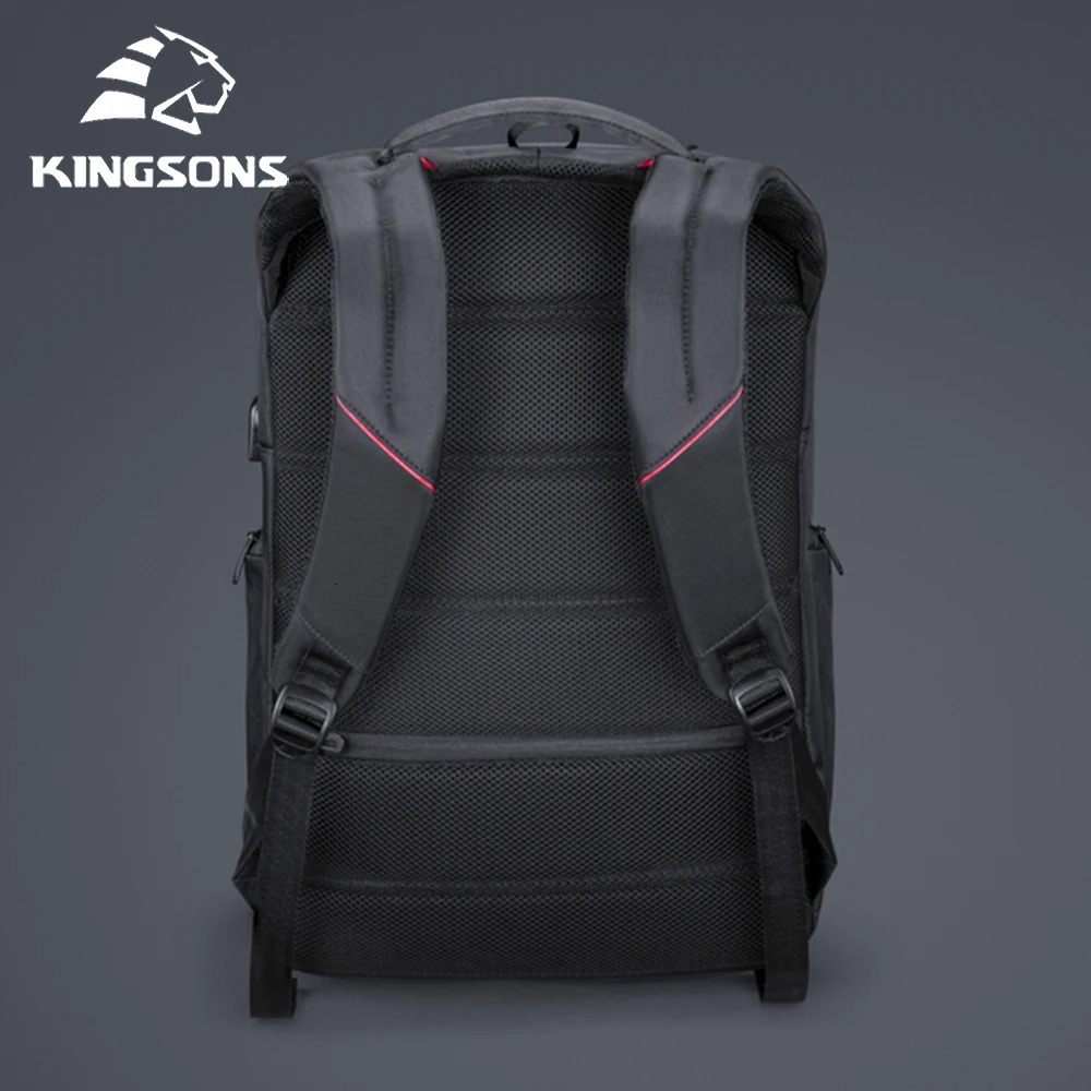 Kingsons Waterproof Laptop Backpack Multi-layer Anti-theft Travel Backpack External USB Charging Mochila Drop Wholesale 241225
