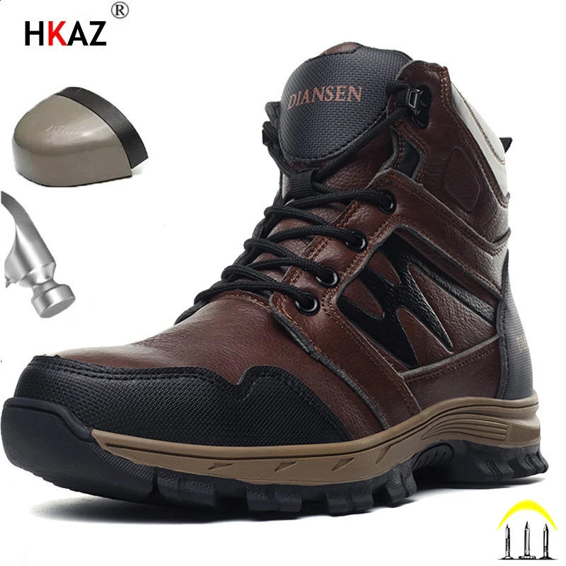 Work Boots Indestructible Safety Shoes Men Steel Toe Shoes Puncture-Proof Sneakers Male Shoes Women Non Slip waterproof boots 241226