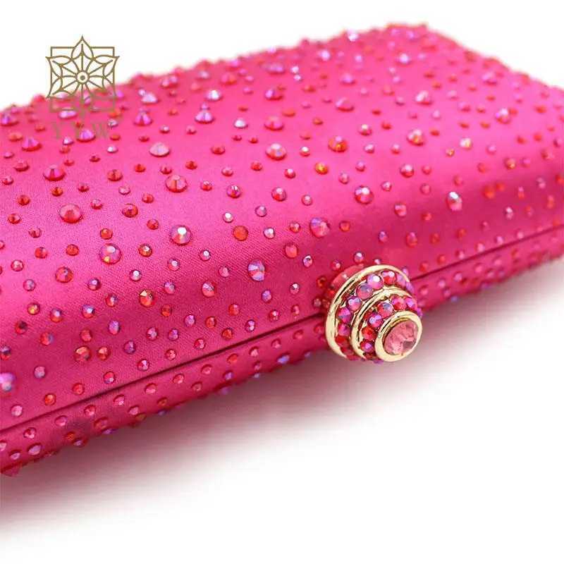 High Quality Ladies pearl clutch bag rhinestone crystal wallet sparkling night handbag metal chain shoulder bag for weddings cocktails dances parties 