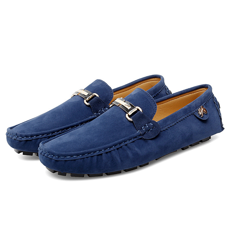 Spring Men Casual Shoes Flat Bottom Versatile Driving Simple Leisure Loafers Shoes Outdoor Triple Black Grey Red Free shipping