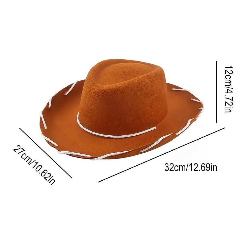 New unisex denim hat Fancy Dr Jazz hat fashionable Western style wide Brim felt Fedora hat Panama C Heear Cs W241225