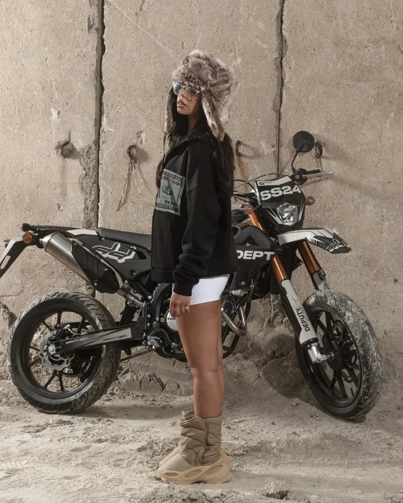 European and American Street Retro Anime Print Zipper Hoodie Men Y2k Goth Punk Hip Hop Rock Fashion Casual Sweatshirt Women 241224