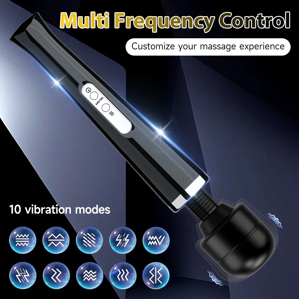 Powerful Magic Wand Vibrator Big AV Gspot Nipple Massager Vaginal Dildo Clitoral Stimulator Sex Toys for Adults Women Female 241226