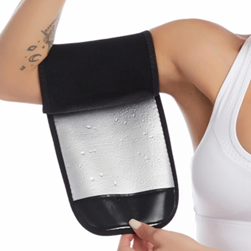Unisex Sauna Arm Shaping Belt Womens Body Shaper Ion Coating Thermo Arm Slimming Sweat Fitness Workout Gym Arm Shaper 241225