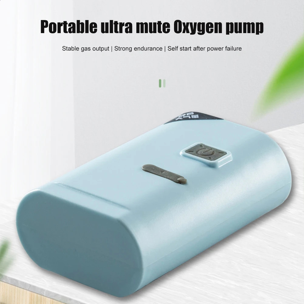 Oxygenation Air Pump Ultra Quiet Oxygenated Fish Tank Pump USB Rechargeable Air Bubbler Aerator Portable for Outdoor Fishing 241225