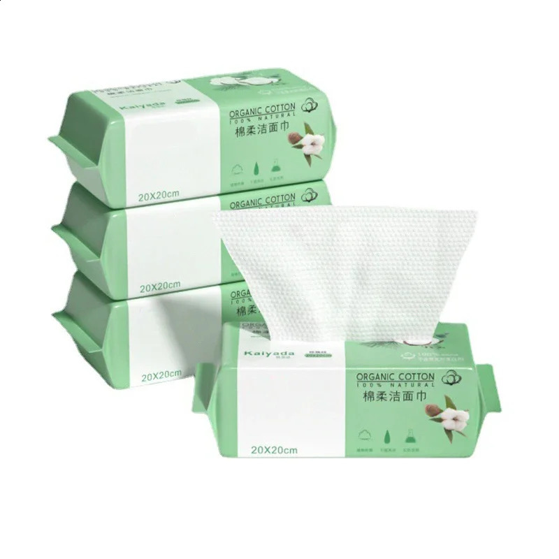 10pack Disposable Face Towel Cotton Tissue Soft Thick Dry Wipe Reusable Makeup r Pads Cleansing Tissue 241226