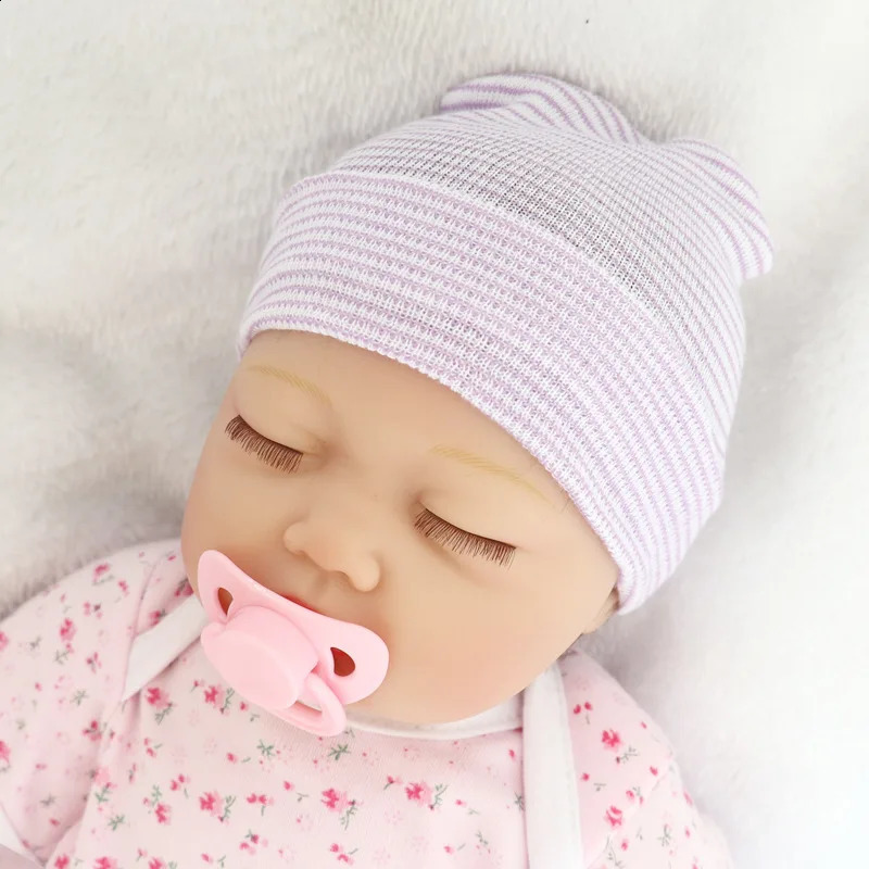 Cute born Baby Hat Infant Girl Boy Comfy Striped Hospital Cap Winter Warm Toddler Outdoor Casual Beanie 241225