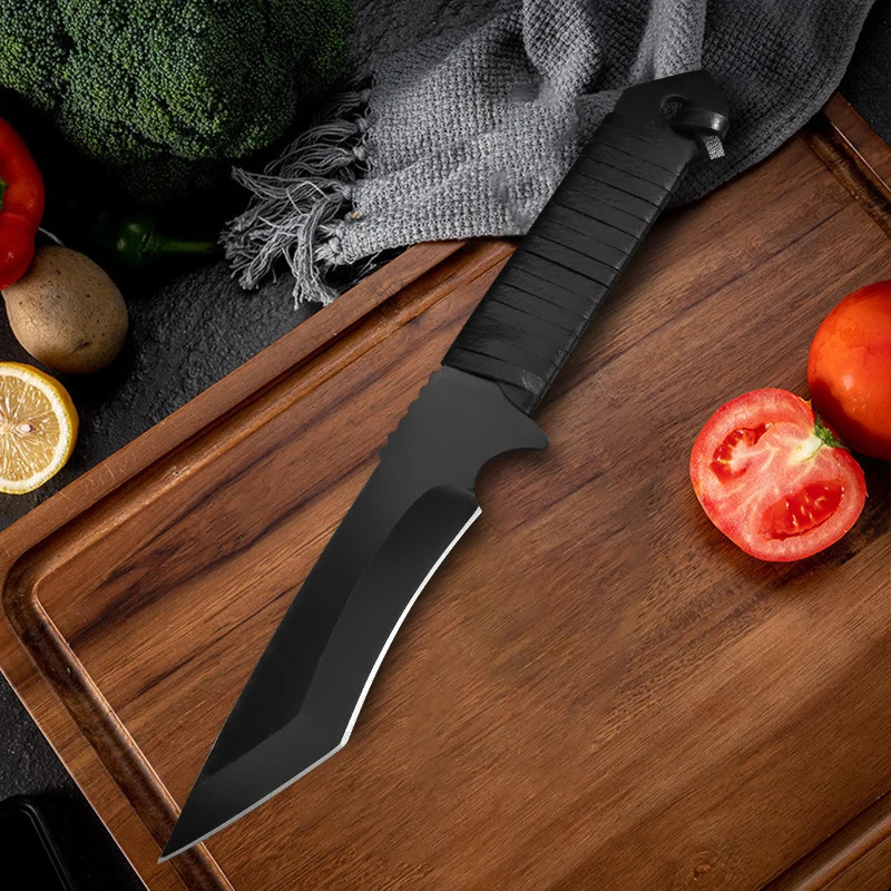 5Cr15Mov Stainless Steel Meat Chopper Boning Knife Fishing Accessories Cooking Knife with Bracket Multi functional Vegetable Peeling Machine 241225