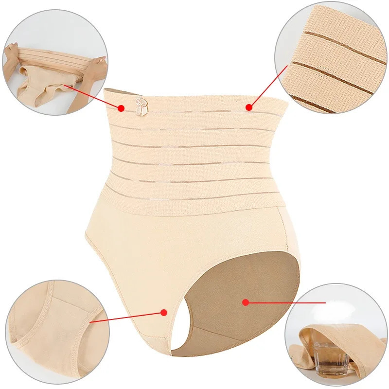 MISSMOLY Womens High Waist Body Shaper Control Panties Tummy Control Flat Belly Butt Lifter Shapewear Briefs Slimming Underwear 241225