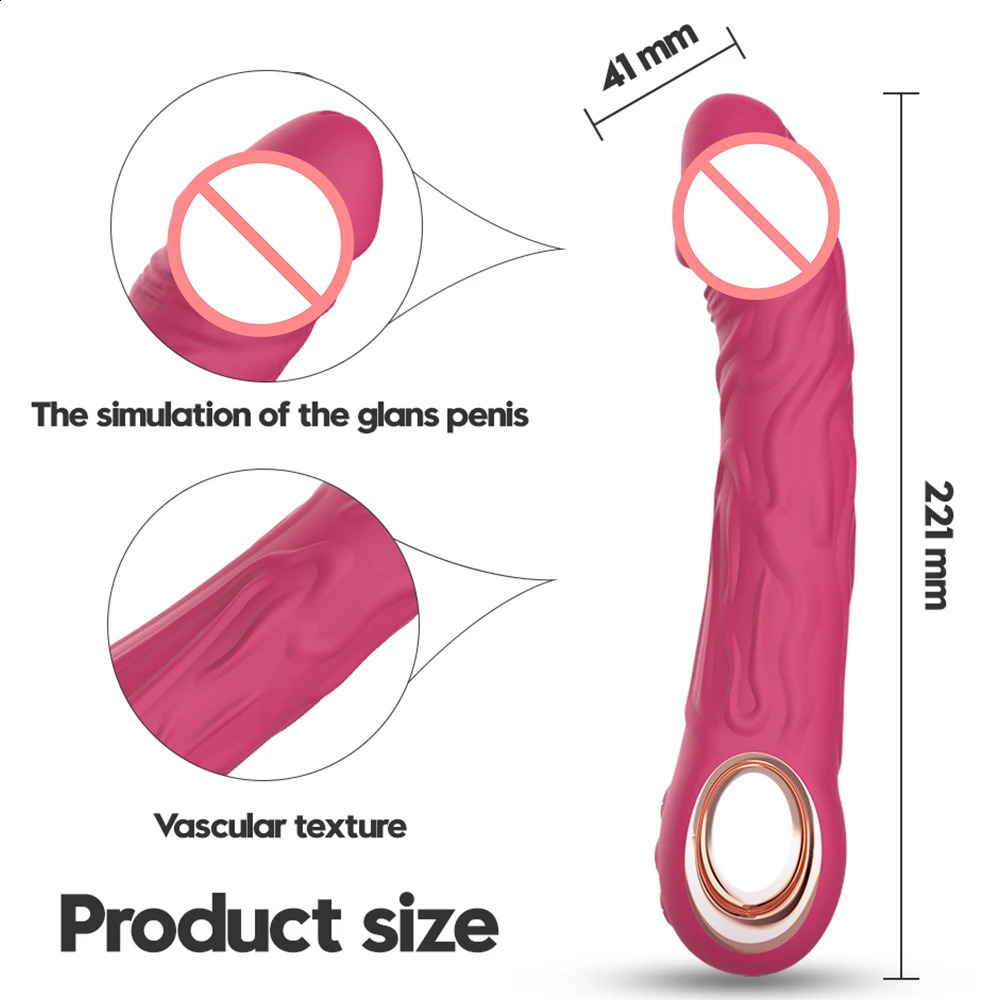 Realistic Dildo Silicone Vibrator for Women Vagina Clitoris G Spot Stimulator With 10 Powerful Vibration Sex Toy Female 241226