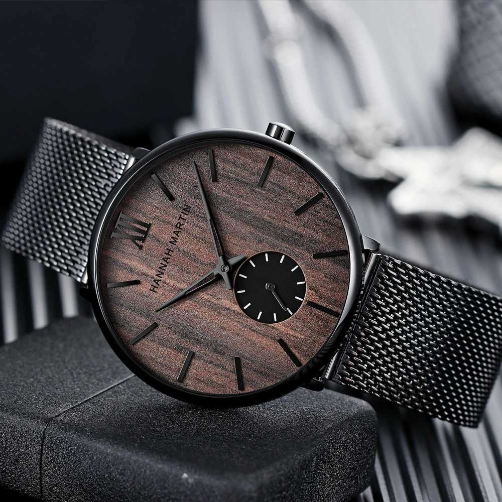 New Arrival Dropship Fashion Simple Design Waterproof Stainless Steel Mesh Small Dial Mens Watch Top Luxury Quartz Relogio Masculino Z241226