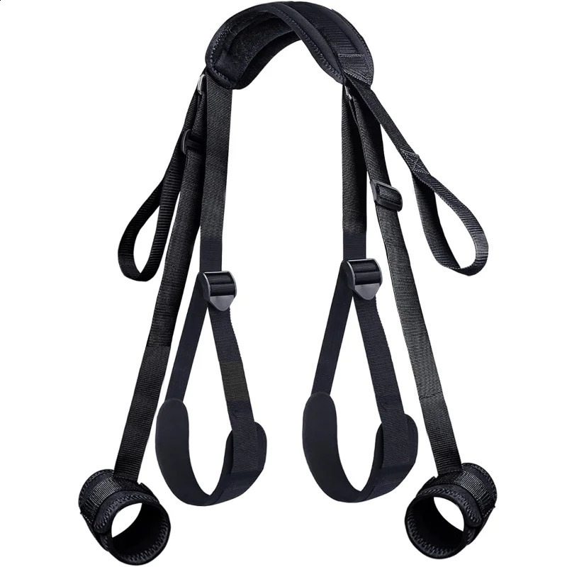 Sex Toys BDSM Bondage Restraints Couples Bondage Straps with Handcuffs Adjustable Neck To Wrist Thigh Sex Restraint Set Adult 241226
