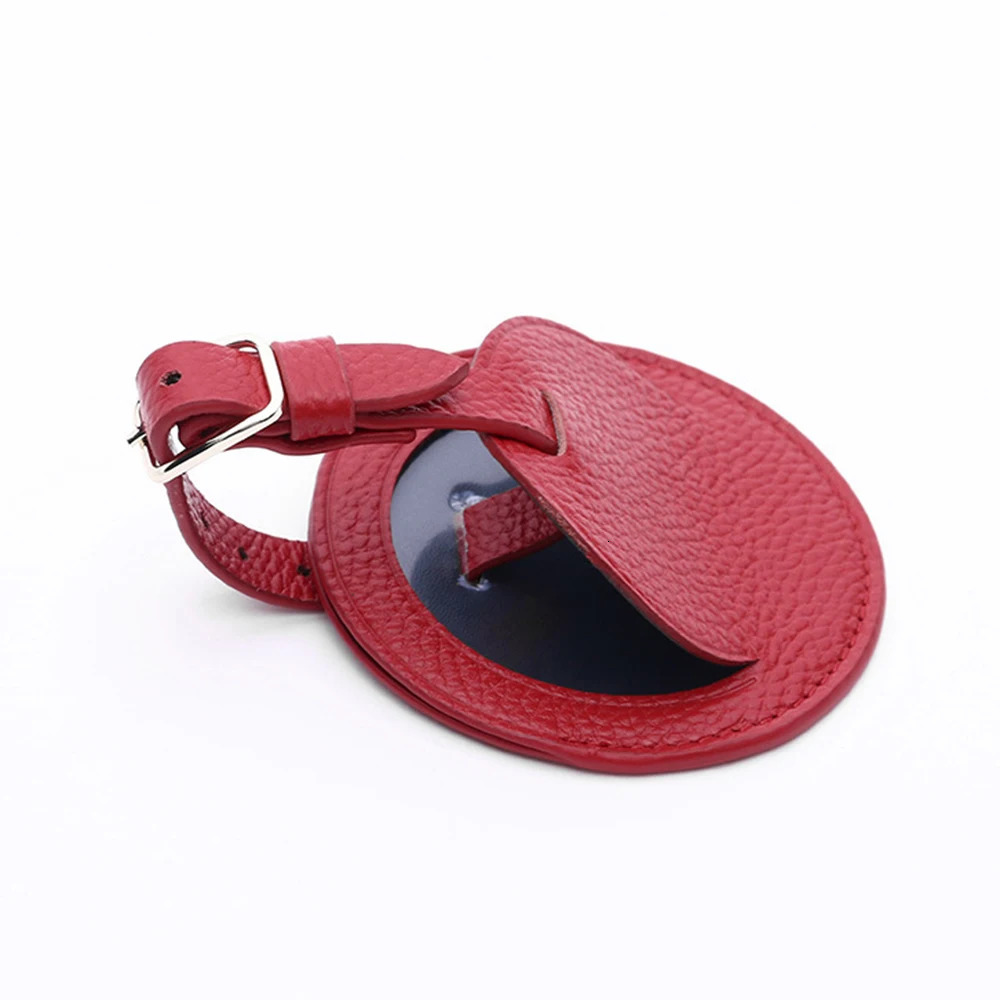 100% Genuine Leather Travel Luggage Tag Letters Cowhide Suitcase Label Tag Baggage Bag Name Address Card Holder 241225