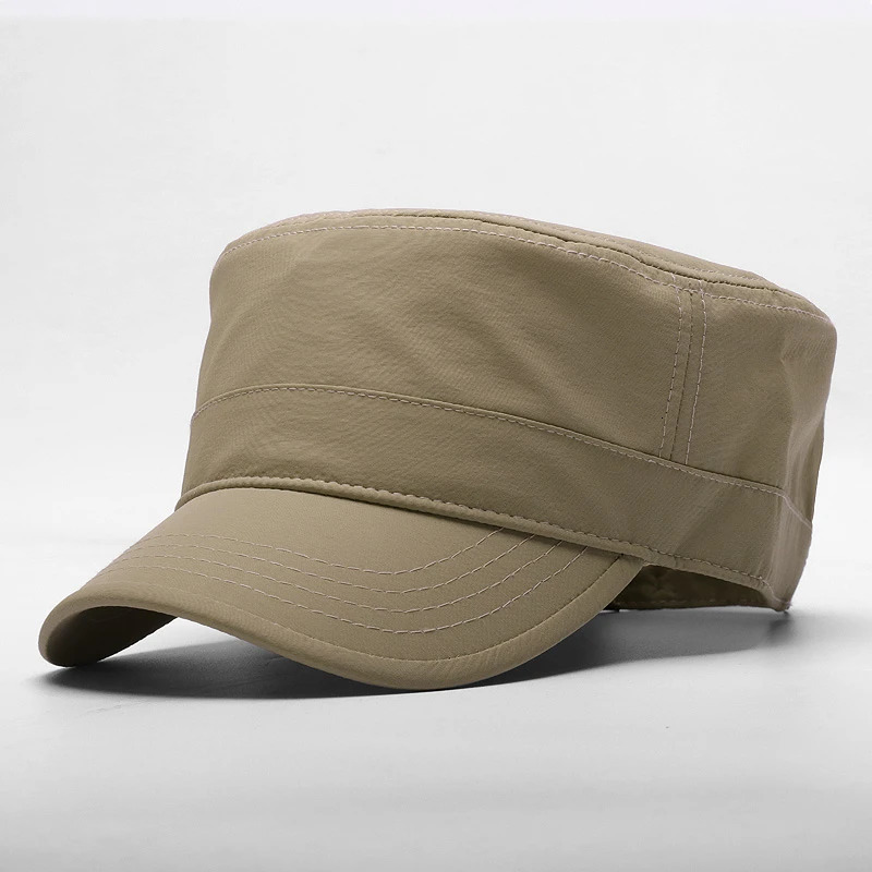 Big Head Man Large Size Pure Cotton Army Flat Cap Outdoors Baseball Cap Summer Polyester Plus Size Military Hat 55-60cm 60-65cm 241225