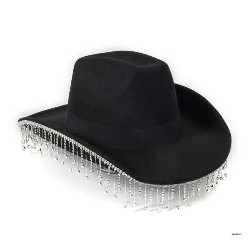 Cowboy Hat Tassel Scarf Single Party Costume Set W241225