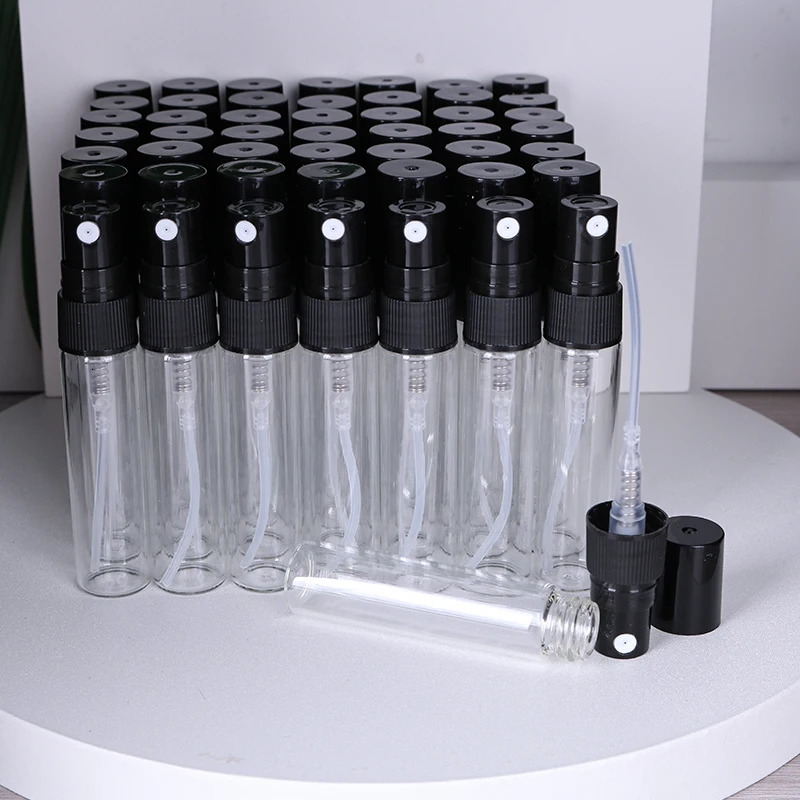 50/piece 5ml high quality glass bottle essential oil cologne ultra fine mist spray bottle mini portable perfume bottle 241225