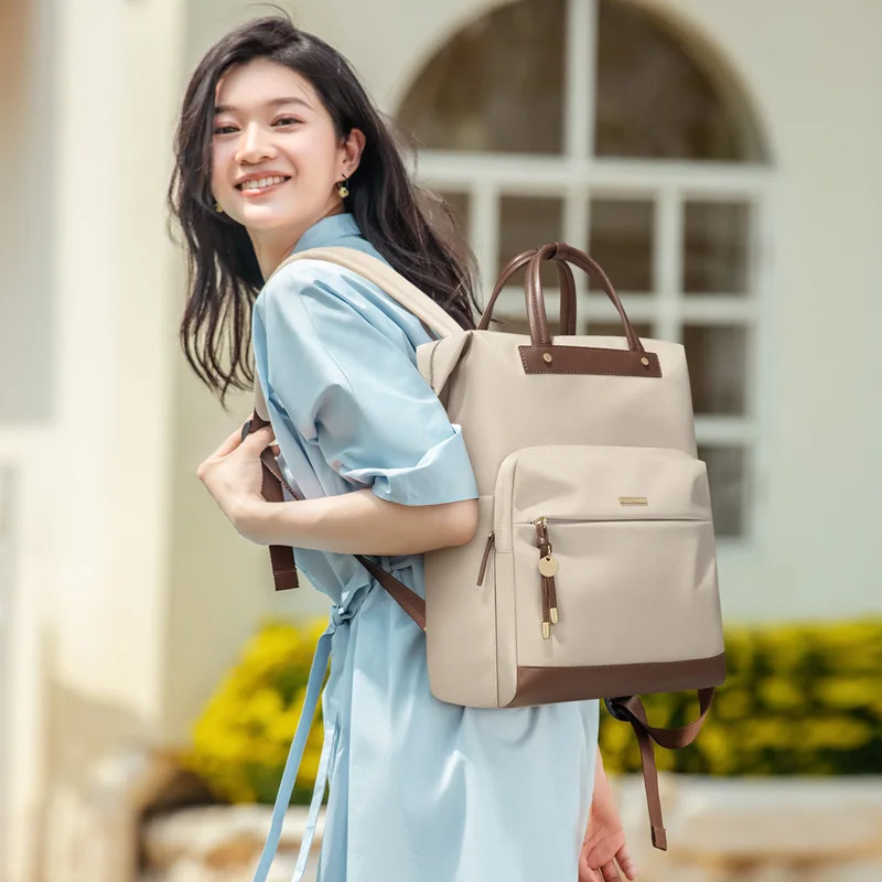GOLF Backpack Large Capacity Schoolbag Female College Student Computer Bag Minimalist Female Handheld Backpack 241225
