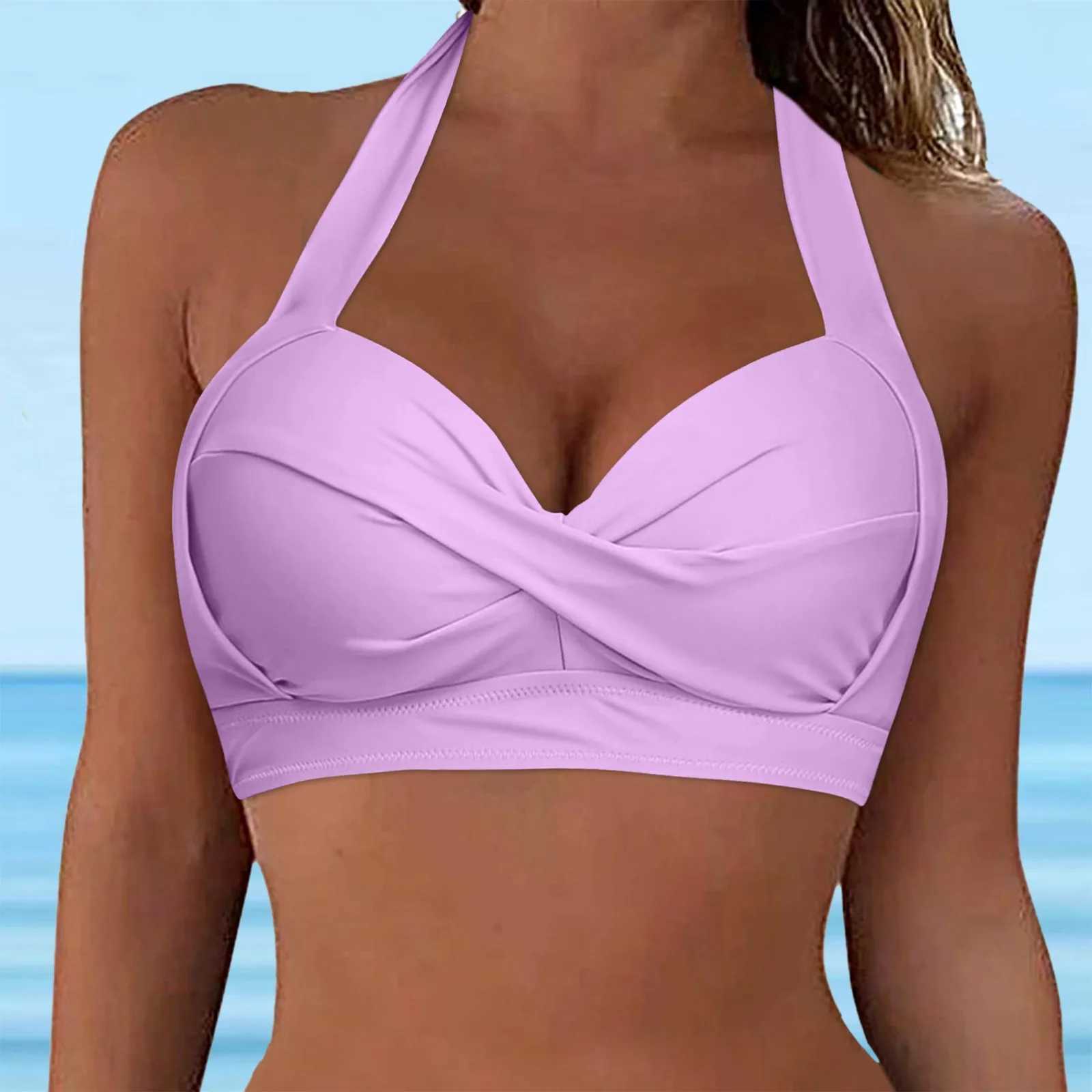 Womens patchwork lace swimsuit tops underwear full bikini tops push up swimsuit tops lace tops swimsuit topsW241225