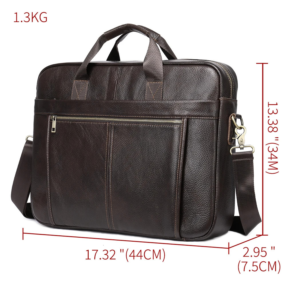 WESTAL 17 Laptop Bag for Men Briefcases Genuine Leather a4 Document Bags Mens Business Bag Leather Men Handbags 5013 241225