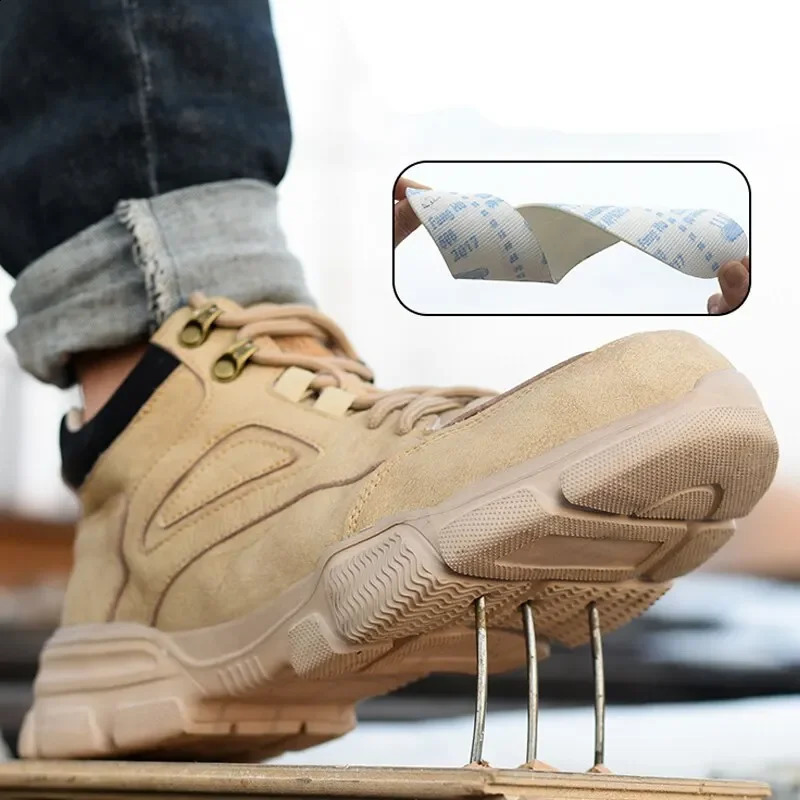 Male Safety Shoes Work Sneakers Indestructible Work Safety Winter Shoes Men Steel Toe Shoes Sport Safty Shoes Drop 241226