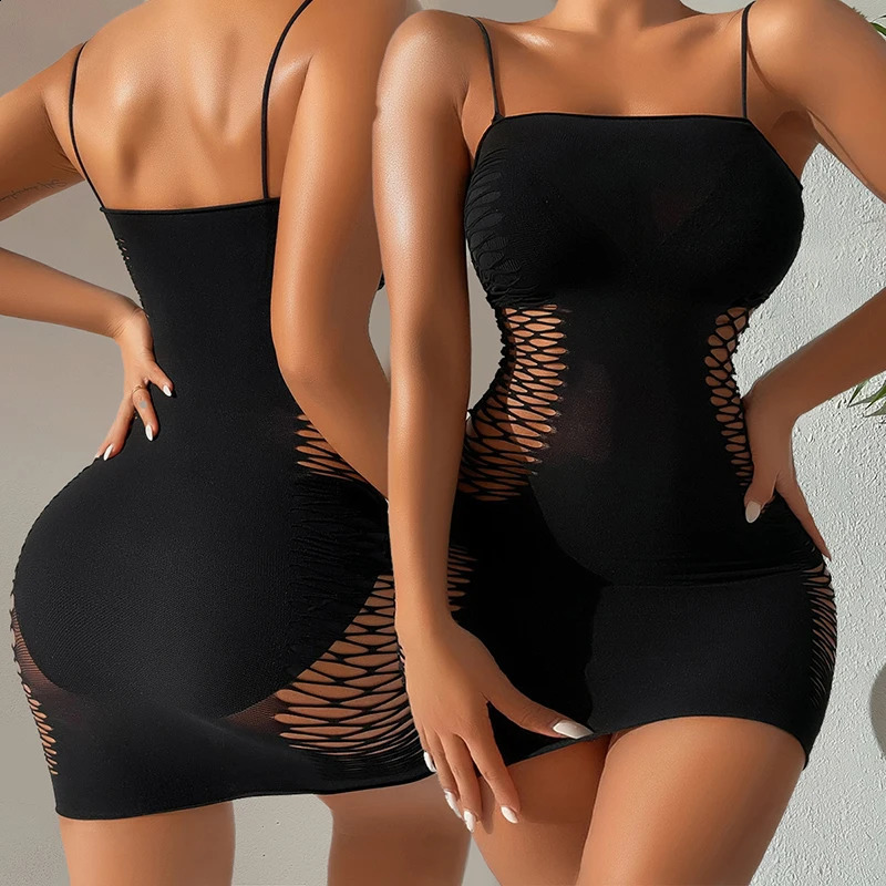 Sexy Sleeveless Bodycon Mini Dress Women Spaghetti Strap Party Nightclub Slim Evening Dresses Ladies Plus Size Hollow Clubwear 241226