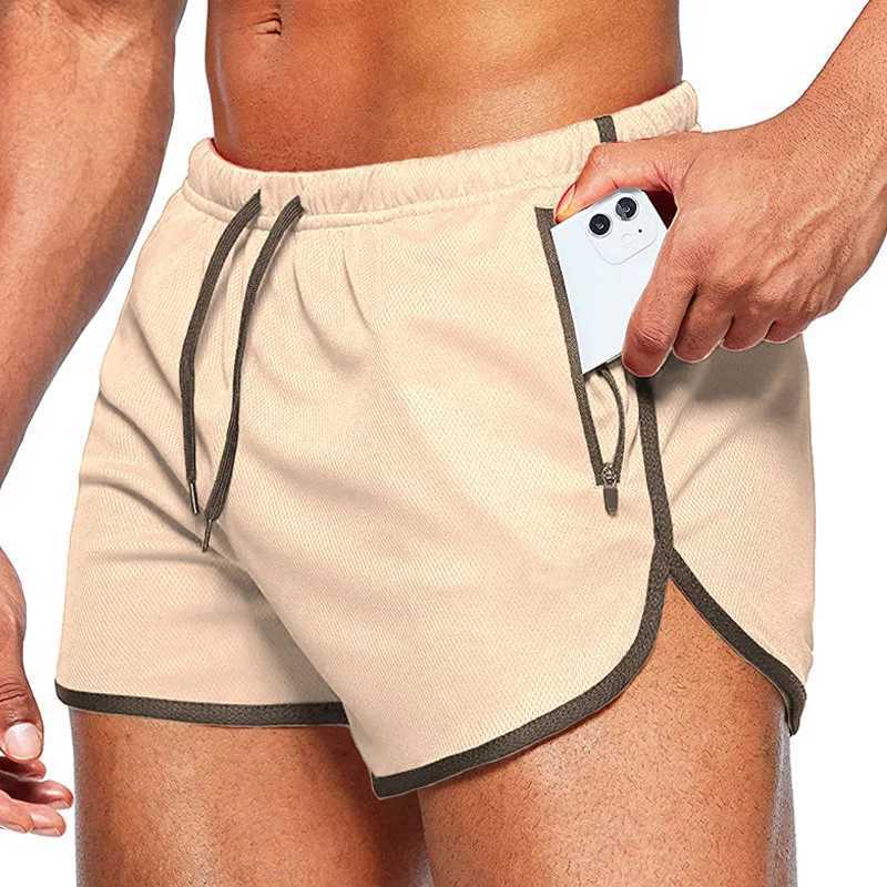 Summer Quick Dry Mens Sports Running Shorts Fitness Beach Short Pants Sportswear Gym Training Workout Shorts Compression ShortsXJ241226