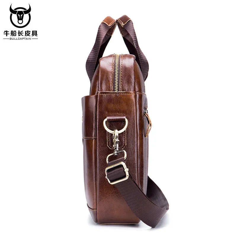 Real Leather vintage mens messenger bag/casual Business bag Fashion cowhide male commercial briefcase 241225