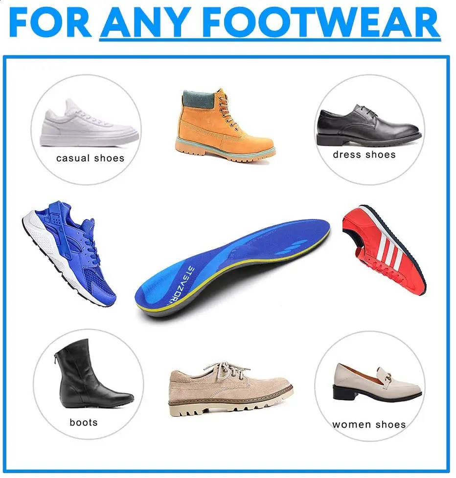 Ortic Shoe Insoles Original with Arch Support Unisex- Relieve Metatarsal Arch and Heel Pain 241226