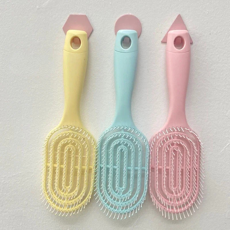 Kids Massage Hair Comb Salon Wet Hair Brush Women Hairdressing Styling Hair Tools Anti Static Detangling Hairbrush 241225