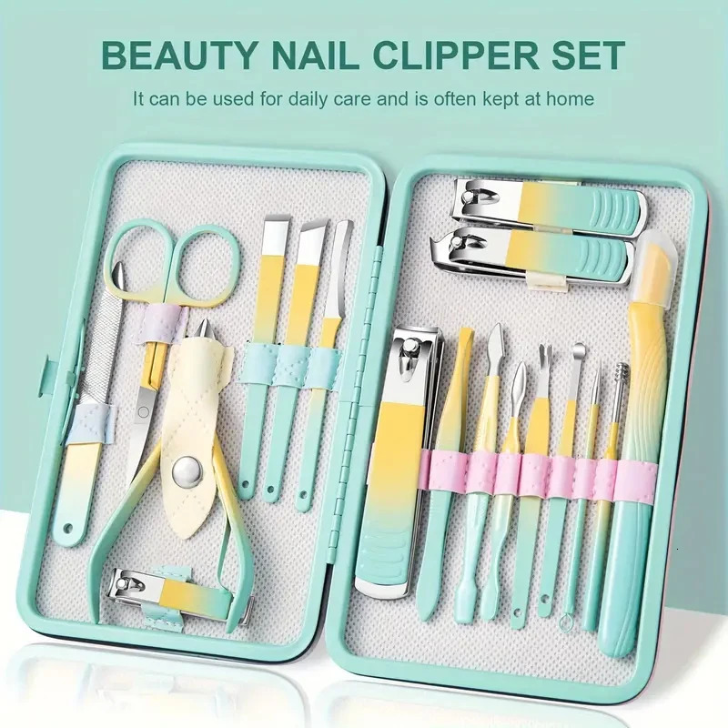 Manicure Set - Nail Clipper Tools for Men and Women with Portable Travel CaseGift for Family and Friends 241225